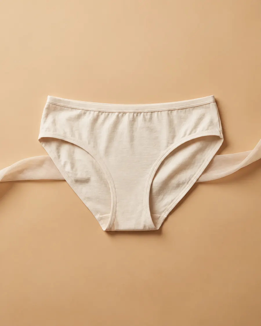 Natural-ivory brief underwear concept