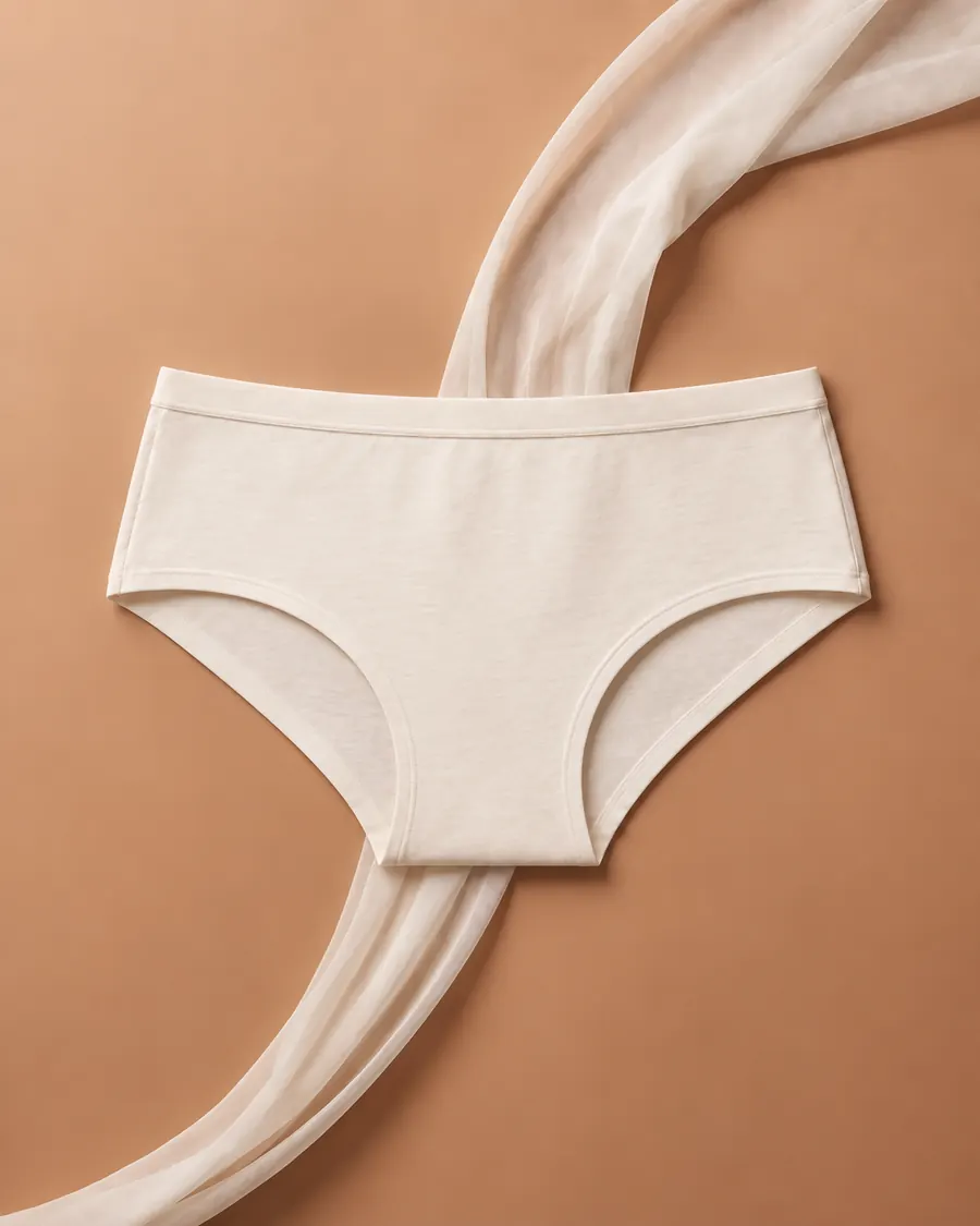 Natural-ivory hipster underwear concept